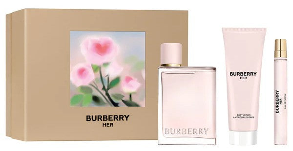BURBERRY HER SET 3p 3.3oz W EDP