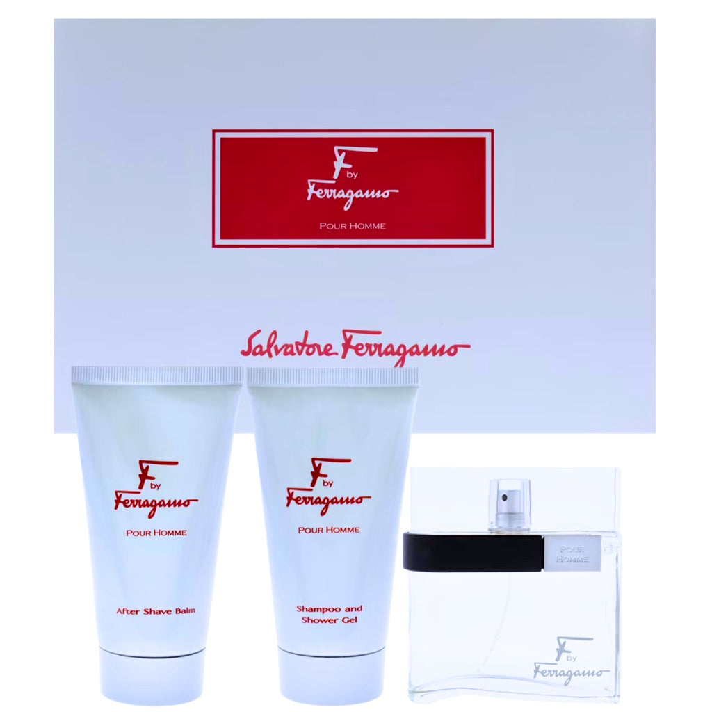 F by FERRAGAMO SET 3p 3.4oz M ED