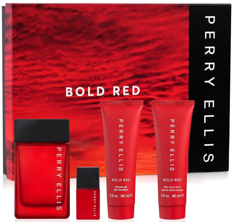 PERRY BOLD RED SET 4p 3.4oz M ED
