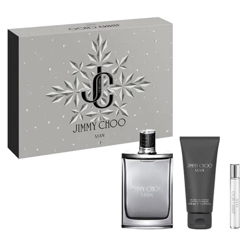 JIMMY CHOO MAN SET 3p 3.3oz M ED