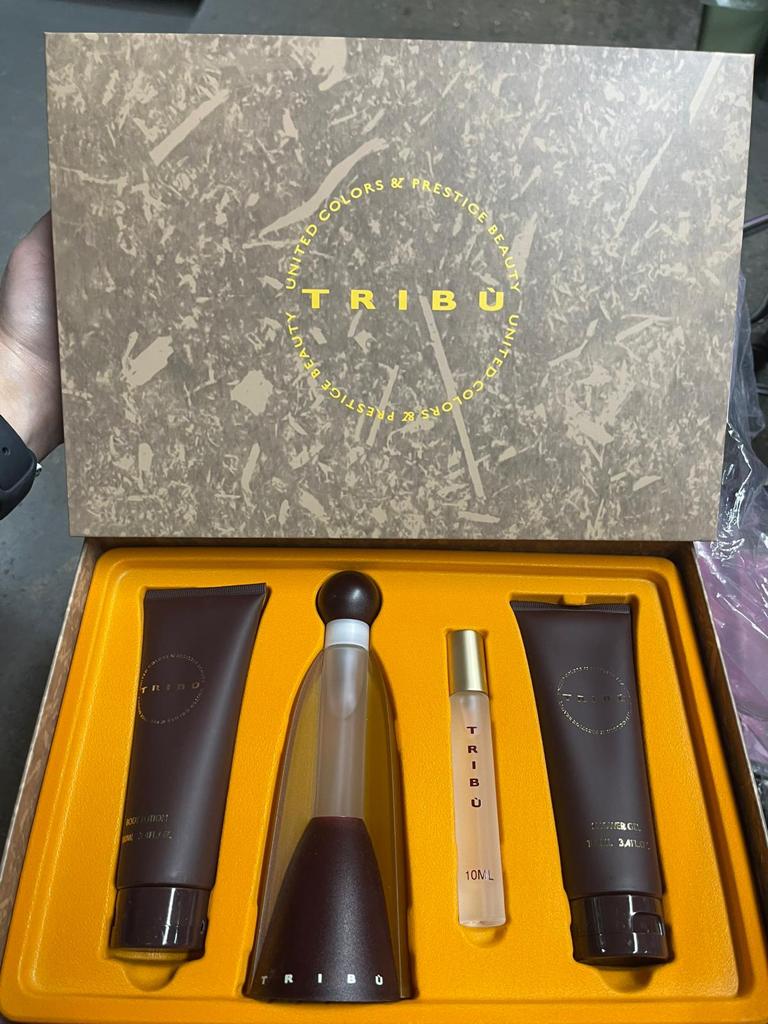 TRIBU SET 4p 3.4oz W EDT SPRAY